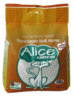 Alice Kartopu Topaklaşan Parfümlü Kalın Taneli 10 kg Kedi Kumu kullananlar yorumlar
